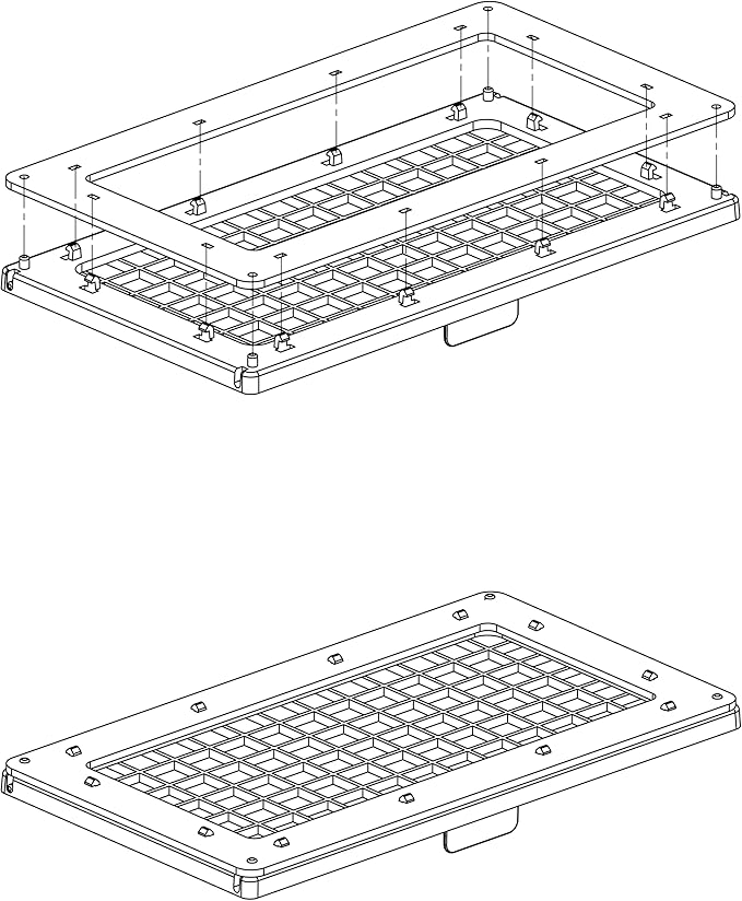 Innovative Marine Flip Feed Hinged Feeding Lid - Use with Mesh Screen Aquarium Lids Only