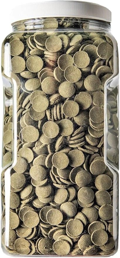 Wafers of Spirulina, Algae, Veggies, Sinking for Bottom Fish, Shrimp, Snails, Crabs, Crayfish, All Tropical Fish, Zeigler Style Wafers...5-lb Lg Jar
