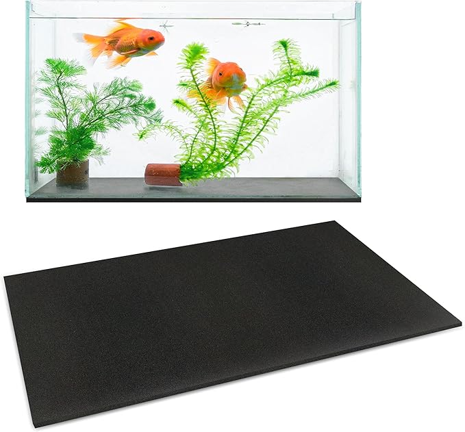 UNIFAMILY Aquarium Leveling Mat, 10 Gallon Fish Tank Mat for Shock Absorbing, 20.8 x 13 in Waterproof Aquarium Mat for Under Tank,Heavy Weight Support Fish Tank Compressible Neoprene Mat