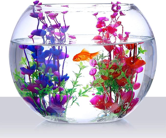 Superdream Landscaping Water Plant Decoration for Aquarium, 7.87-Inch, Purple Red
