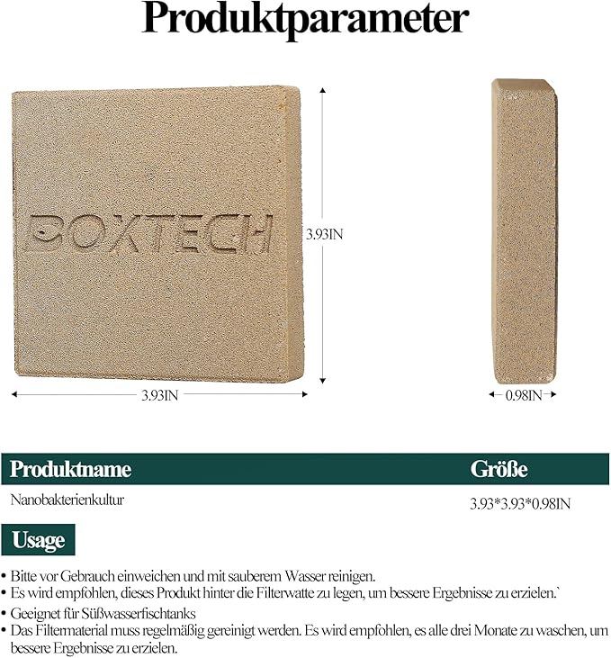 boxtech Aquarium Filter Media Bio Ceramic Brick Bio Filter Media for Salt Fresh Water Aquarium Canister Filter Pond, High Flow Rate Support Biological Filtration