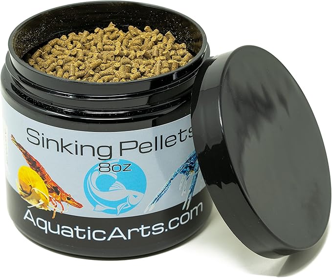 Aquatic Arts Sinking Pellets (.5 lb Spirulina Tabs) Freshwater Fish Food (Cichlid Tetra) | Shrimp Pellets | Aquarium Snail Food (Nerite Trapdoor Ramshorn) | Crayfish Food | Hermit Crab Food and More