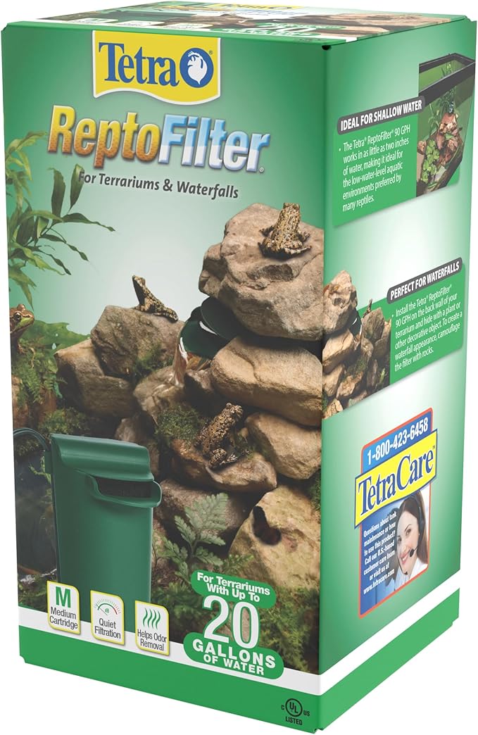 Tetra ReptoFilter, Terrarium Filtration, Keeps Water Clear