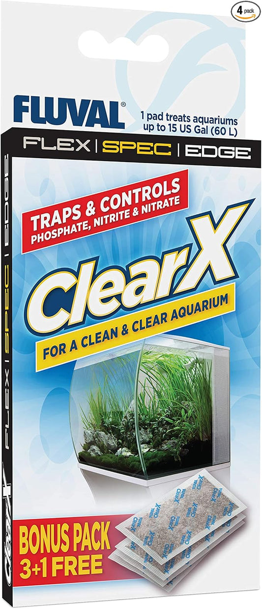 Fluval ClearX Filter Media Insert, Replacement Aquarium Filter Media, 4-Pack, A1336