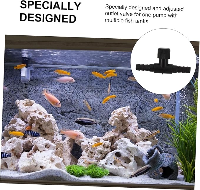 FRCOLOR 30pcs Aquarium Air Valve Connector Type Tubing Connector for Fish Tanks Compatible Air Pumps Stones Sturdy Plastic Design for Efficient Oxygen Regulation