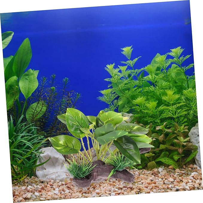 minkissy Artificial Water Plants Aquarium Decorations Realistic Tank Ornaments for Aquatic Landscape Safe Material Natural Habitat for Decor