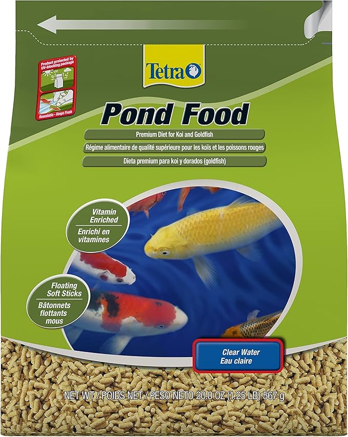 Tetra PondFood Premium Diet Koi & Goldfish Food, 1.25 lb