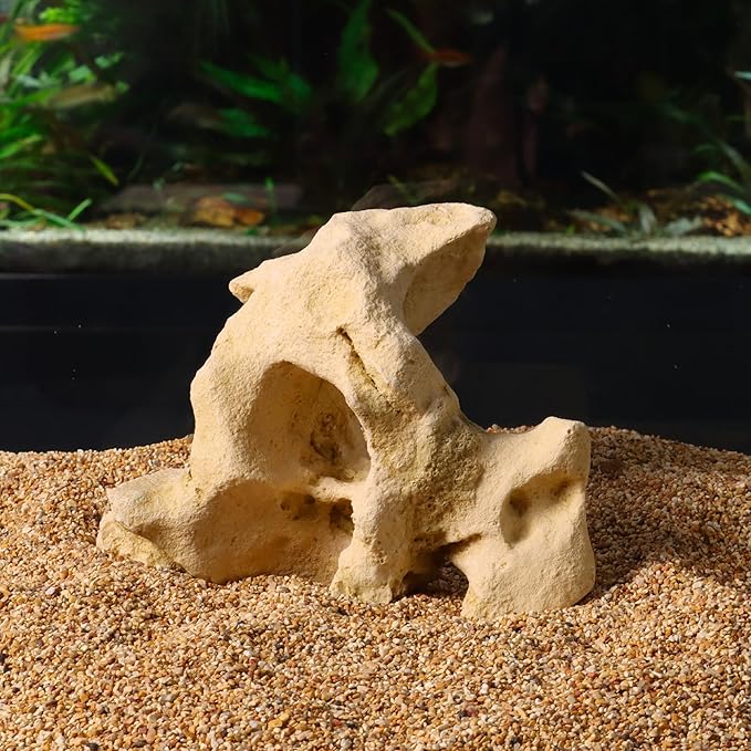 Amtra Wave Gallura Stone with Hole, Small, Beige