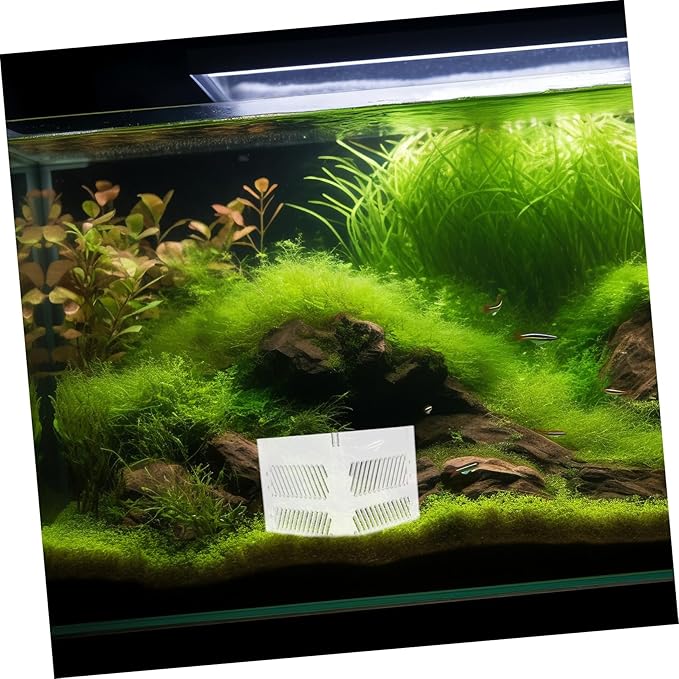 ORFOFE Aquarium Sand Barrier Fish Tank Partition Plate Acrylic Grid Divider Pump Protection Environment