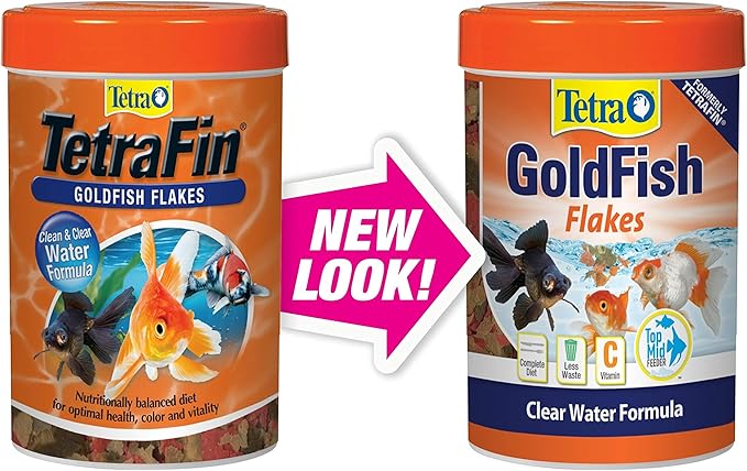 Tetra Goldfish Flakes, Nutritionally Balanced Diet for Aquarium Fish, Vitamin C Enriched Flakes, .42 oz (36 Pack)
