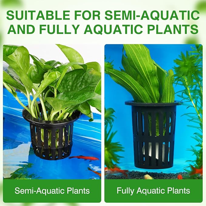 Borlech 2025 New Upgraded Large Aquarium Plant Holder with 1.57-inch Extension Hooks and Suction Cups for Fish Tank Aquaponic Plant Cultivation and Aquascape Accessories Decorations (2 PCS)