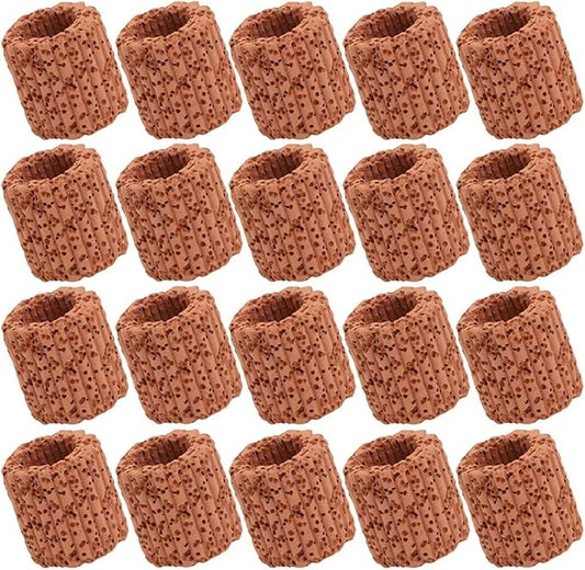 50Pcs Aquatic Plant Fixed Rings Biodegradable Ceramic Gravity Ring for Water Plants Fixing No Sand Needed Aquarium Landscaping