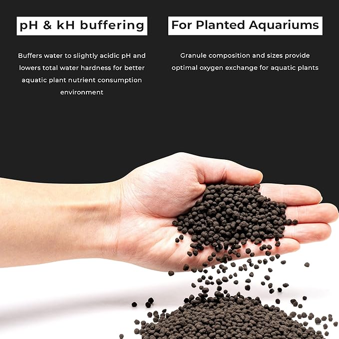 Ultum Nature Systems Controsoil - Freshwater Aqua Soil Substrate for Fish, Shrimp, Live Plant Propagation and Aquascaping - 6.8pH Low Ammonia, Volcanic Ash - Black, Normal (10 Liter)