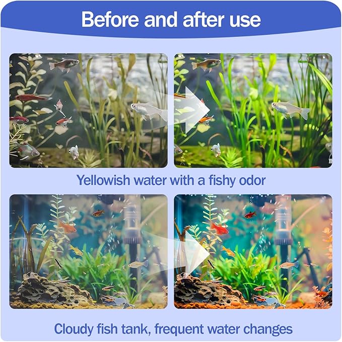 2 PCS 2025 New Pure Cube Water Trough Filter 2.0, Eco-Aquarium with Honeycomb Charcoal, Super Strong Filtration Activated Carbon Filter Media for Fish Tanks, Horse Troughs, Ponds & Livestock Tanks