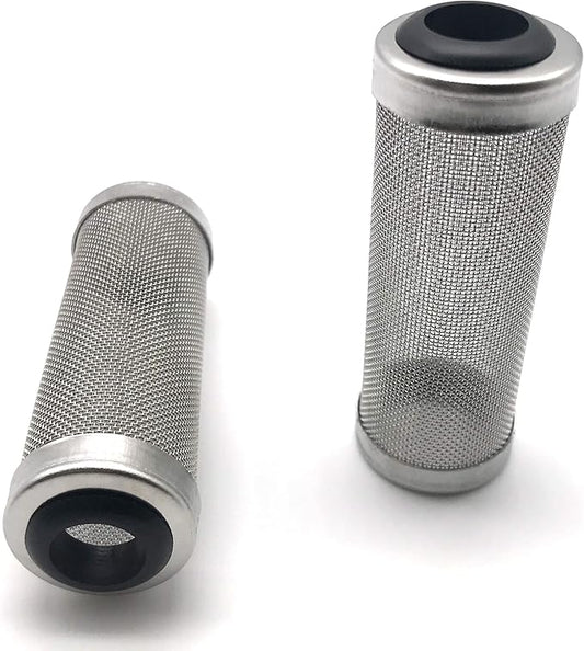 NACX 2Pcs Aquarium Fish/Shrimp Mesh Net Filter Guard，Fish Tank Intake Strainer Pre-Filter Cover Stainless Steel (11mm ID)