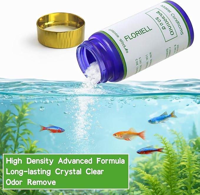 Aquarium Water Clarifier – Clears Cloudy Fish Tank Water, Aquarium Water Purifier Treatment, 5oz for Freshwater & Saltwater Tanks, 2 Bottles