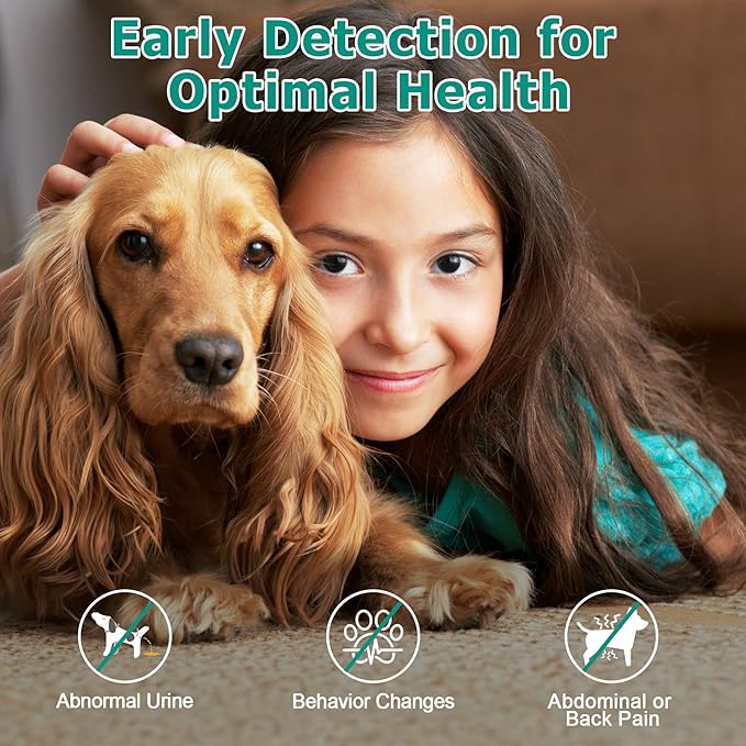 Urine Test Strips for Dogs Cats - 100 Counts Urinalysis Test Strips for Pets 3 in 1 Testing UTI Leukocytes pH Nitrite and More Dog Cat UTI Test Kit for Pets