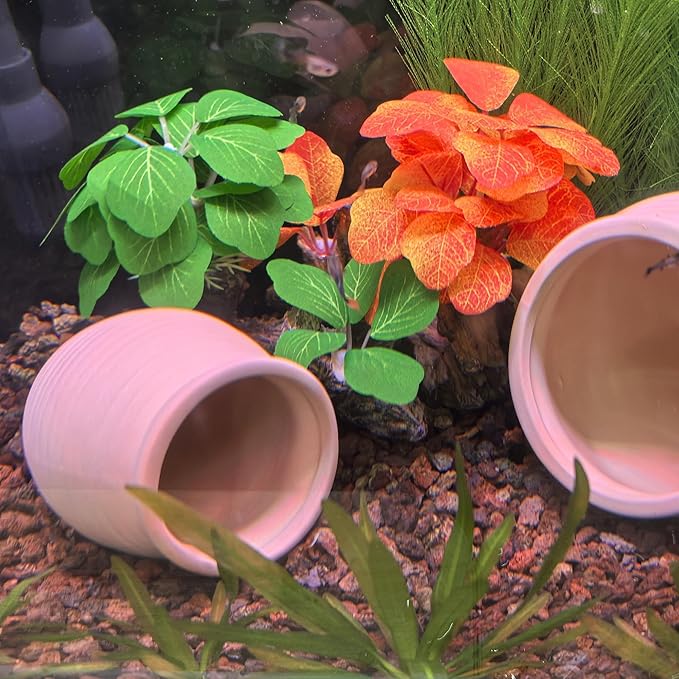 M2cbridge Artificial Fish Tank Plants Silk Aquarium Plastic Plant Aquatic Water Grass Foreground Decor(3PCS Big Colorful)