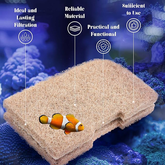 Threlaco 1 Pack Ammonia Remover Pads Compatible with Fluval 307/407/306/406, Aquarium Filter Replacement Pads for Fish Tank