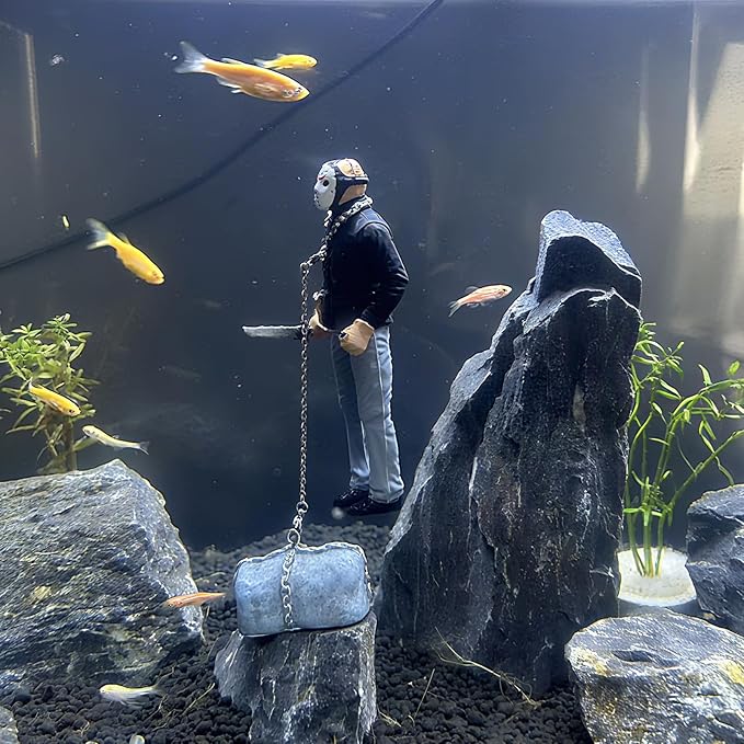 Floating Fish Tank Decoration,Floating Ornament Handmade Model Decoration for Fish Tank,Unique Design,Vivid Character,Perfect for Aquarium Landscape,Durable Material, Eye-catching Decor