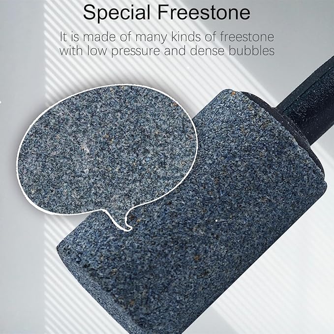 Aquarium Air Stones 1 inch, 20 Pack Fish Tank Bubble Stone, Aerator Bubble Diffuser, Nano Air Pump Accessories, Cylinder