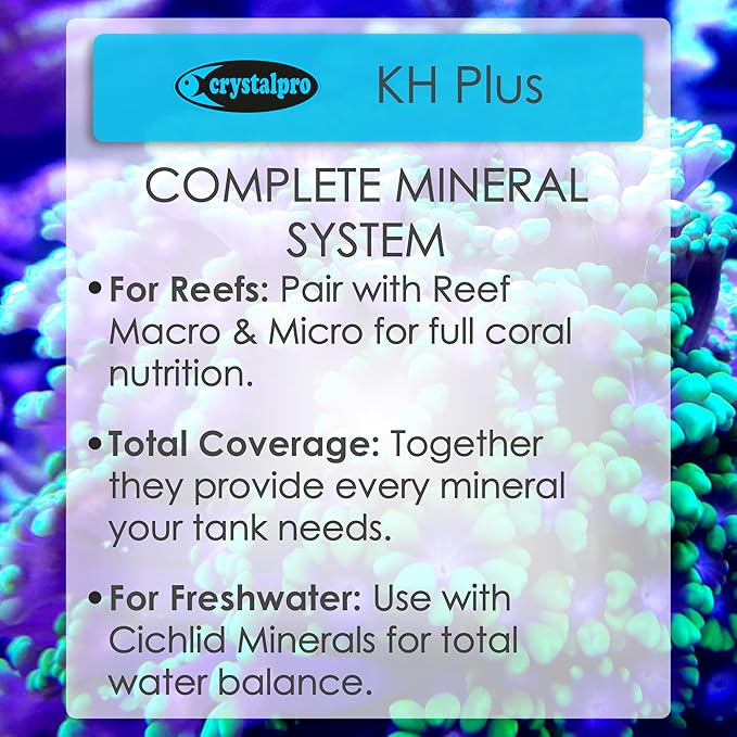 Crystalpro KH Plus - Carbonate kH and pH Buffer 16.9 Oz