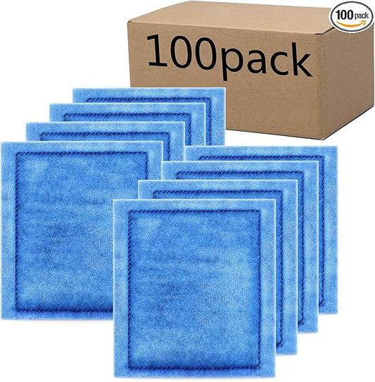 100 Pack Aquarium Rite-Size C Filter Cartridges Compatible with PRO Power Filters 275/375