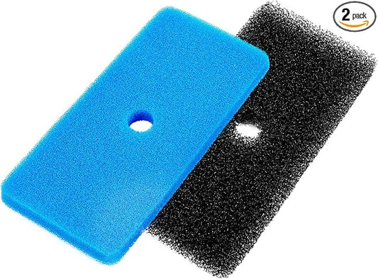 AQUANEAT Replacement Pond Filter Pads Compatible with TotalPond 52231 and 52229 Pond Filter Box Sponge Filter Media Pad for Outdoor Koi Fish (2pcs)