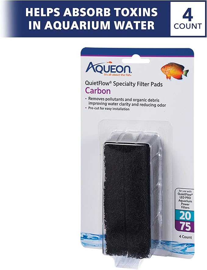 Aqueon Replacement Specialty Filter Pads Carbon 20/75