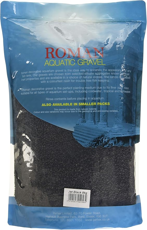 Pettex Roman Jet Black Gravel 8 kg (Pack of 1)