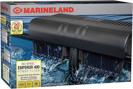Marineland Emperor 400 Pro Series Bio-wheel Power Filter - Up to 80 gallon, Rite Size "E"