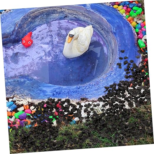 1bag Microlandscape Decorative Stones for Sand Table and Railway Layouts Natural Basing Stone for Fish Tank Bag Rock Pebbles for Scenery and DIY Projects