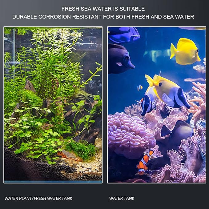 DAUZ Aquarium Heater Iron Wire Knob Temperature Control Fish Heating Rod Automatic Constant Temperature for Heating (35W)
