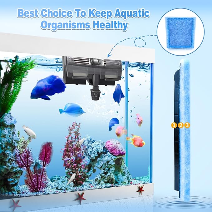 Umlecoa 8/16/32 Pack Rite-Size C Filter Cartridges Compatible with MarineLand Penguin PRO Power Filters 275/375 & Original Penguin Power Filters 200/350 - Rite-Size C Replacement Filter Cartridges