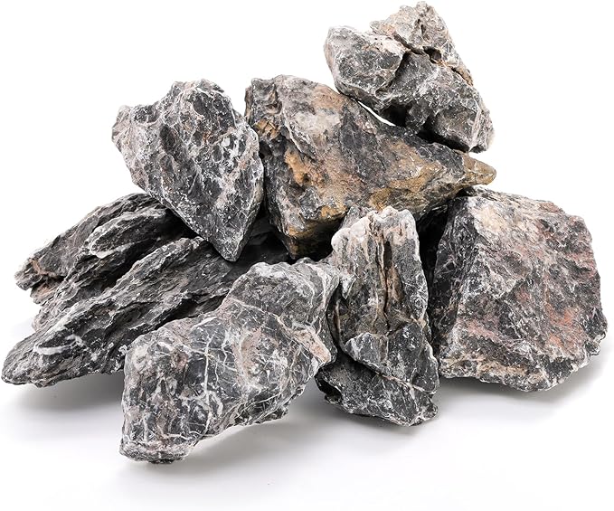 Eorbow 12lb Seiryu Stone, Aquarium Rocks for Terrariums, Paludarium, Vivariums, Reptile, Amphibian Enclosures, Fish Tank Decor for Aquarium Landscaping Models