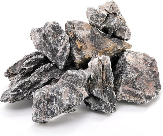 Eorbow 12lb Seiryu Stone, Aquarium Rocks for Terrariums, Paludarium, Vivariums, Reptile, Amphibian Enclosures, Fish Tank Decor for Aquarium Landscaping Models