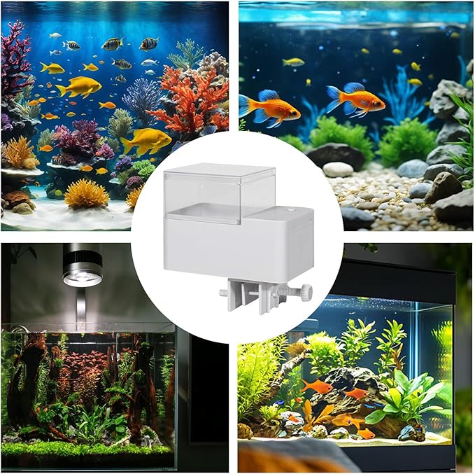 Automatic Fish Feeder – Digital Timer Feeding Machine, Adjustable Portion Dispenser, Easy Setup | Reliable Aquarium, Pond, And Terrarium Accessory For Betta Fish, Tropical Reptiles, Hamsters, Small An