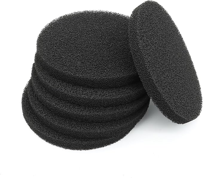 12 Pack Carbon Filter Pads Compatible with FX4 / FX5 / FX6 Canister Filter, Replacement Carbon Impregnated Foam