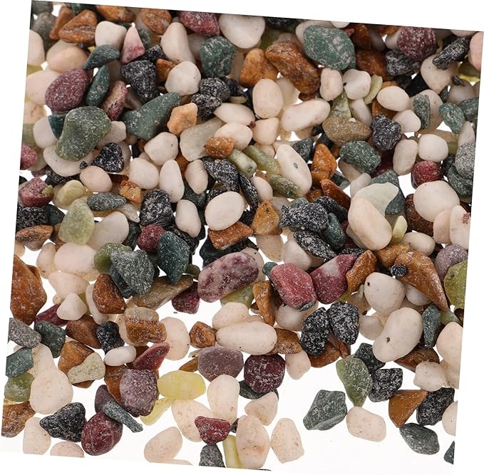 WOONEKY Black Sand Small Aquarium Stones Fish Tank Bottom Decorative Gravel 3-6mm Pebble Substrate