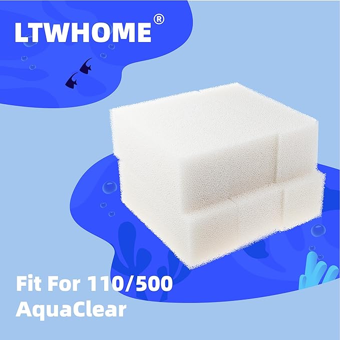 Replacement Foam Insert Fit for Aqua Clear 110/500 AquaClear 20 PPI(Pack of 6)