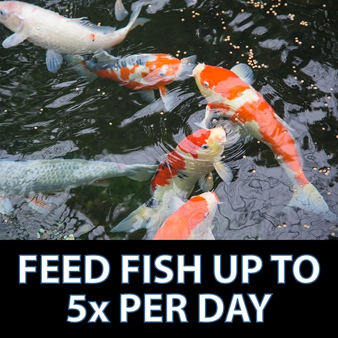 CrystalClear Platinum Fish Food, Premium Floating Pellets for Koi & Goldfish – Boost Growth, Color, and Wellness in Backyard Ponds & Water Gardens, 5mm Pellets, 4.4 Pounds