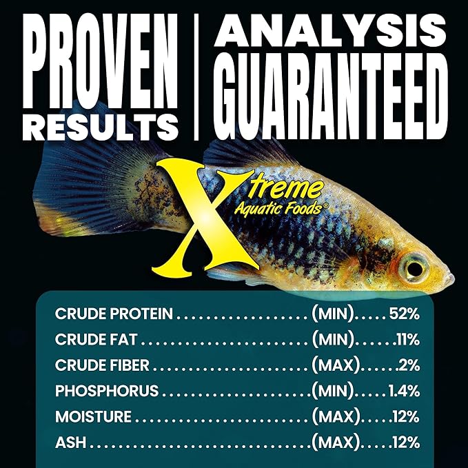Xtreme Nano 0.5mm Sinking Pellets – High-Protein Fish Food for Nano & Community Fish, Krill-Based Formula for Color, Immune Support, and Vitality – Complete Nutrition for Small Aquarium Species (9oz)