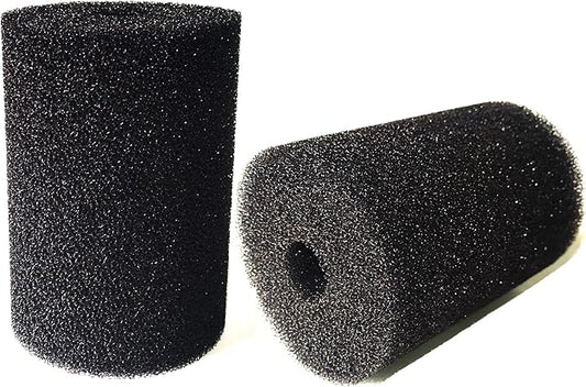 2 Pack Foam Filter Sponges for Canister Filters for Aquaclear 70/110 Filters X-Large Overflow Filter Box Intake Round Pre-Filter 5.91" x 4.13"