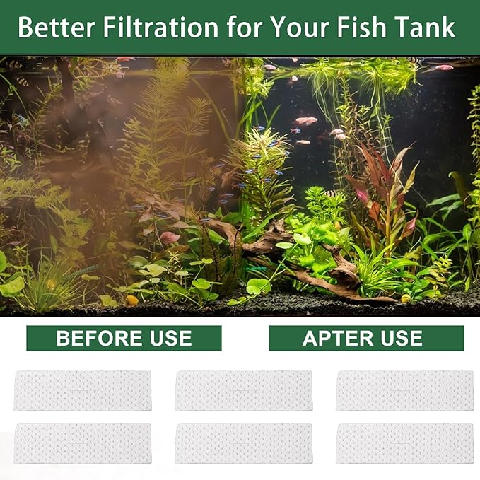 Bio-Screen for Fluval C3 Power Filter, Replacement Aquarium Filter Media, 6PCS Bio Foam Replacement Set, Filter Media for Freshwater & Saltwater Aquariums