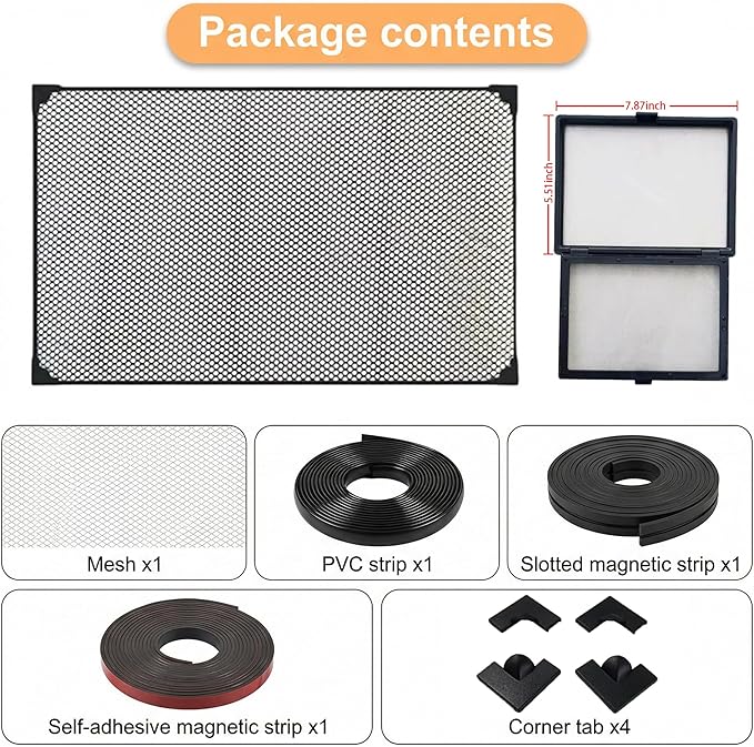 Magnetic Aquarium Lid Fish Tank Top Cover Hood Anti-Jumping Mesh Net for Fishs Tank Top Cover to Protect Fishes Jumping Out of for up to 40 Gallon Fish Tank
