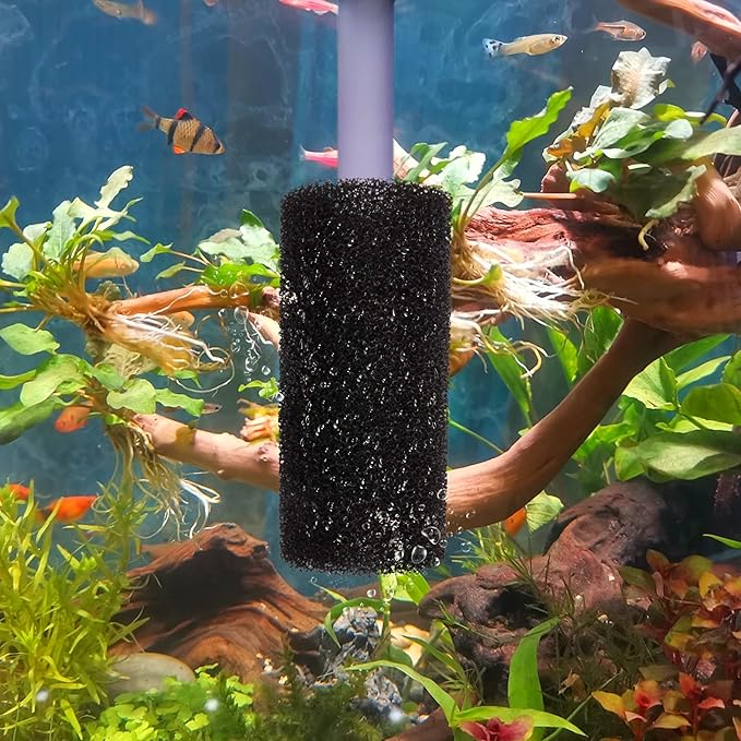 WEAVERBIRD 4PCS Pre-Filter Foam Sponge Roll Aquarium Filter Intake Cover for Aquarium Fish Tank (Large)