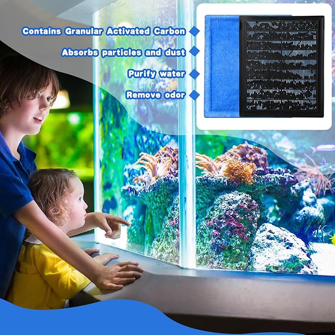Preboun Aquarium Filter Cartridge Compatible with Aquatech Ez Change #3 Fish Tank Filter Cartridge Compatible with Aquatech 30-60/20-40 Gallon Fish Tank Power Replacement(24 Pcs)