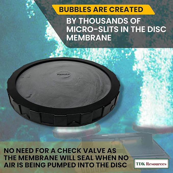 Diamond Pumps 12 Inch Round Disc Air Diffuser Replacement Aerator for Ponds Aquarium Water Treatment Lakes Hydroponic Aquaculture Farming Including Fish Mollusks Crustaceans and Aquatic Plants