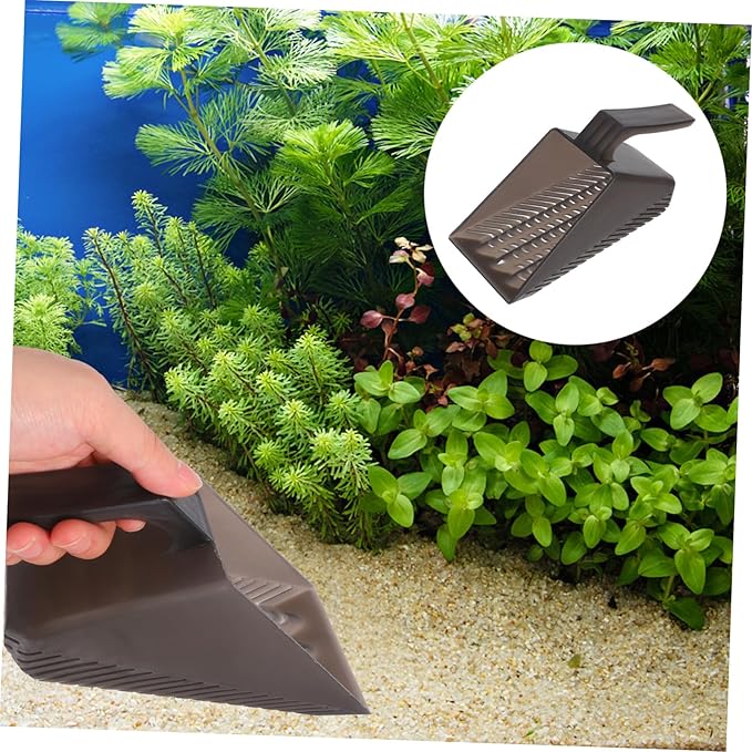 Milisten Aquarium Sand Cleaner Tools Fish Tank Strainer and Substrate Shovel Material for Easy Tank Maintenance Unique Mudbottom Plant Roots