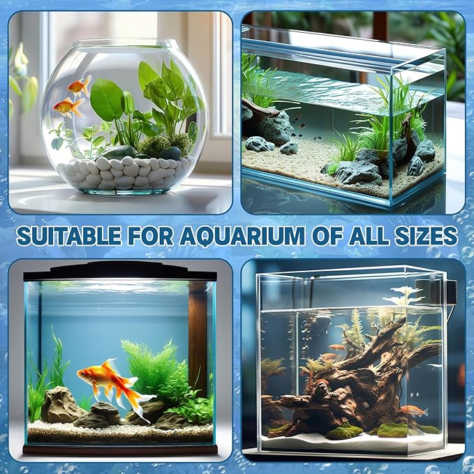 8PCS 4 Inch 200-Mesh Nylon Aquarium Filter Sock, Filter Socks, Reusable Fine Mesh Bag for Saltwater Aquarium and Fish Tank Freshwater, Aquarium Accessories (9.84×5.31 Inch)